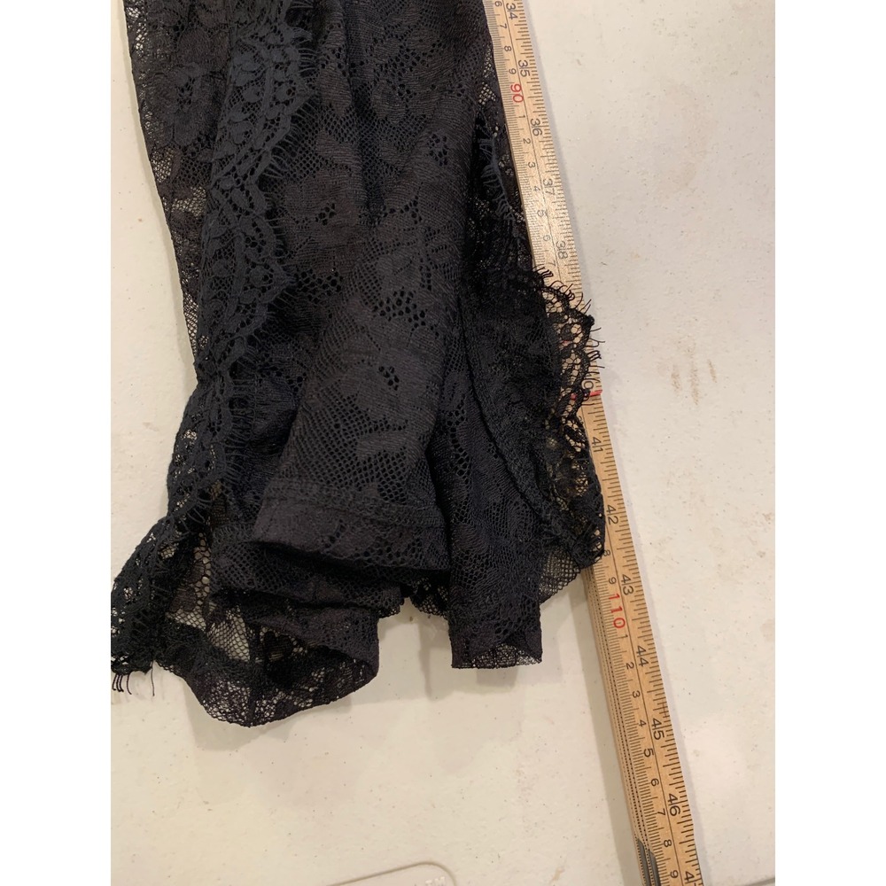 Whimsigoth Floral Lace Slip Dress S Sheer Coquette‎ fairy grunge Romantic Women - Picture 3 of 7